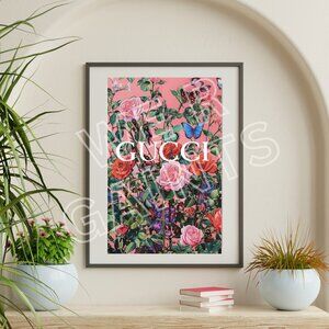 Inspired Floral Print 11x17 Trendy Art Wall Decor Garden Series By Denardai